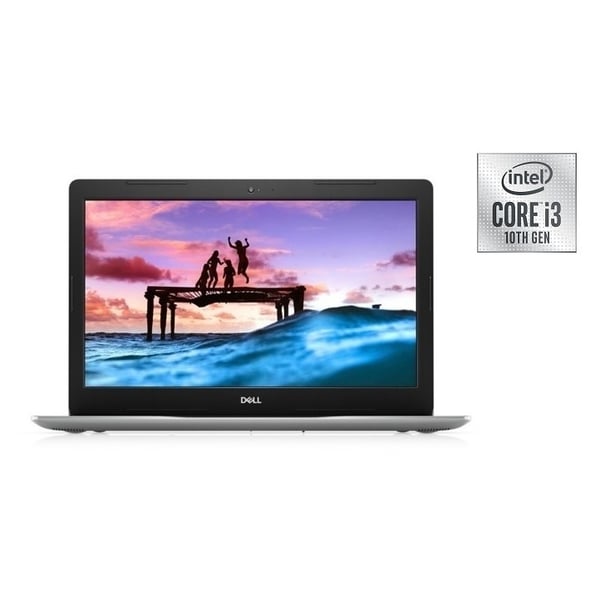 Dell Inspiron 3493 Laptop - Core i3 1.2GHz 4GB 128GB Shared Win10 14inch HD Silver English/Arabic Keyboard