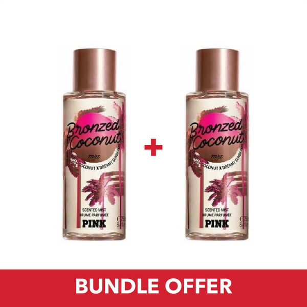 Buy Victorias Secret Pink Bronzed Coconut Body Mist 250mlx2 Bundle
