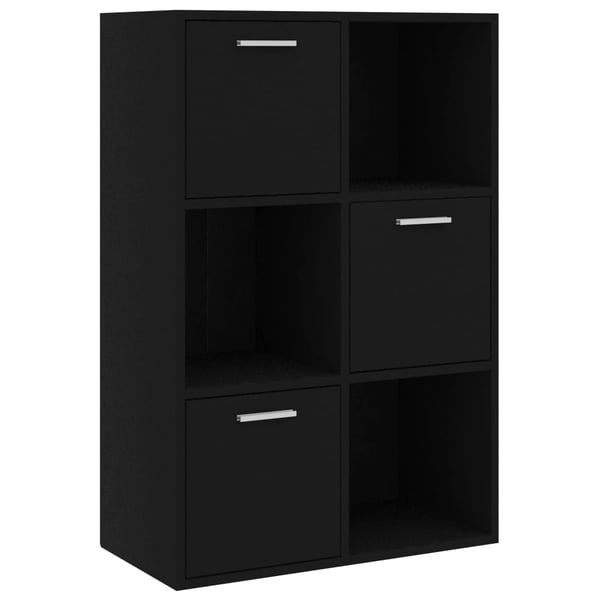 Black wood storage cabinet hotsell