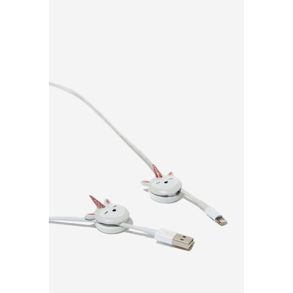 TYPO Novelty Cable Pinch 2 Pack Unicorn