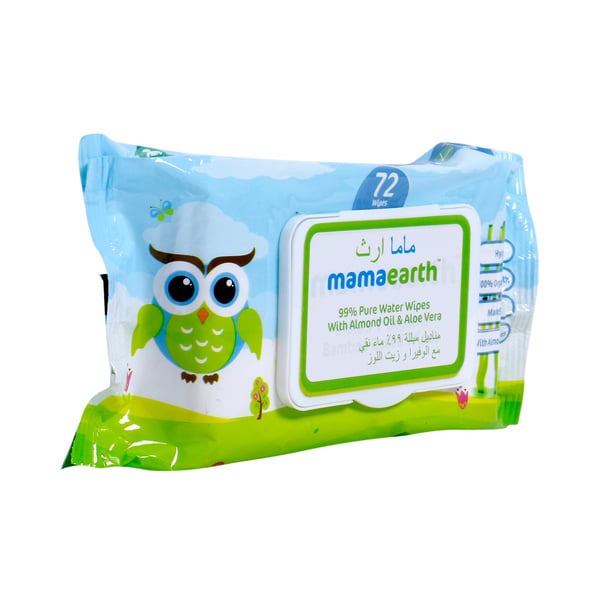 Mamaearth Organic Bamboo Based Wipes (white, 4) - Set Of 72 Pieces*4