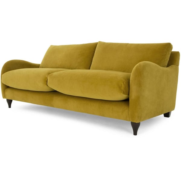 Galaxy Design Sofia 3 Seater Sofa Goldish Yellow