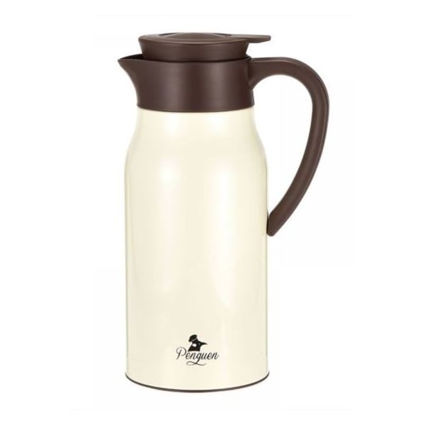 Penguen Bottle Vacuum Flask White/Brown 1500 ml price in Bahrain, Buy
