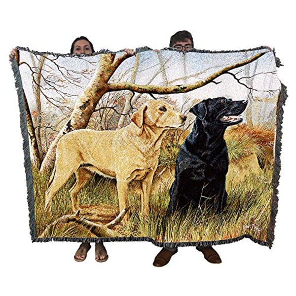 Buy Pure Country Weavers Labrador Retrievers Robert May Blanket Throw Woven From Cotton Made In The Usa 72X54 Online in UAE Sharaf DG