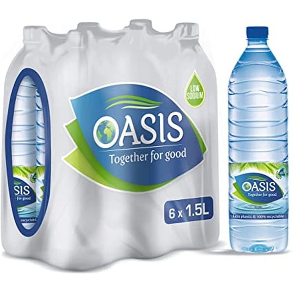 شرف دي جي - Oasis Bottled Drinking Water 1.5L (Pack of 6pcs)