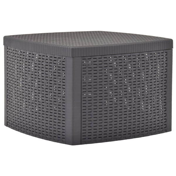 vidaXL Side Table Mocha 54x54x36.5 cm Plastic vidaXL Side Table Mocha 54x54x36.5 cm Plastic