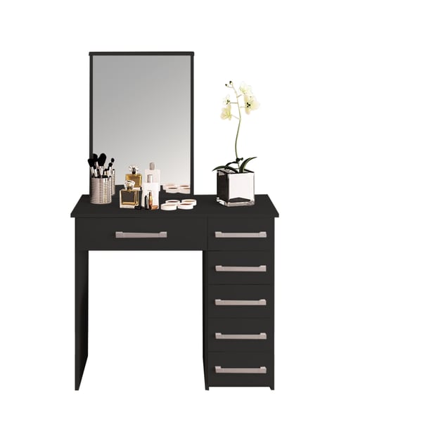 Buy Asghar Furniture Evelyn Dressing Table Black Online in UAE