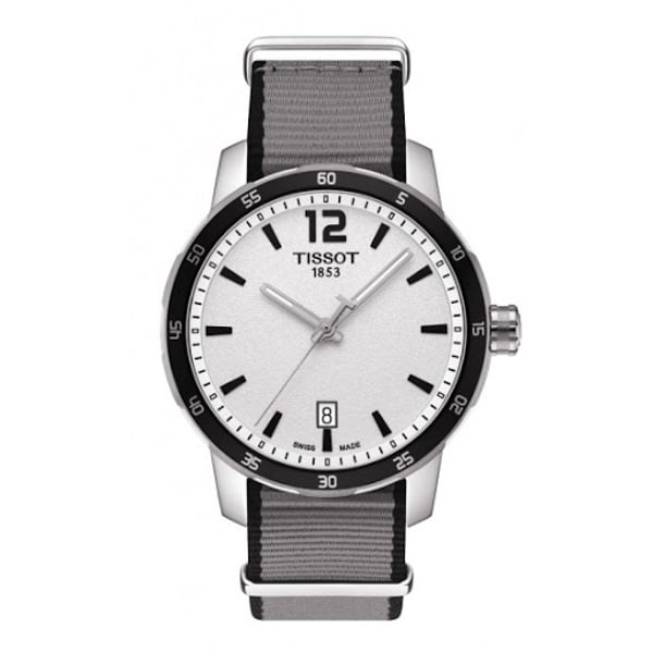 Tissot Quickster Grey Nylon Men Watch T095.410.17.037.00 Tissot Quickster Grey Nylon Men Watch T095.410.17.037.00