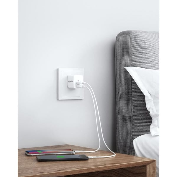 Anker Powerport Mini Dual Port USB Charger White Anker Powerport Mini Dual Port USB Charger White