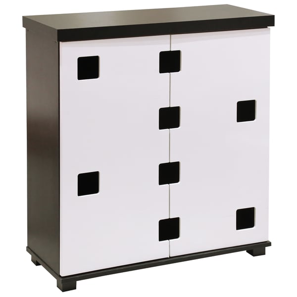 Nifty Shoe Cabinet Black & White Nifty Shoe Cabinet Black & White