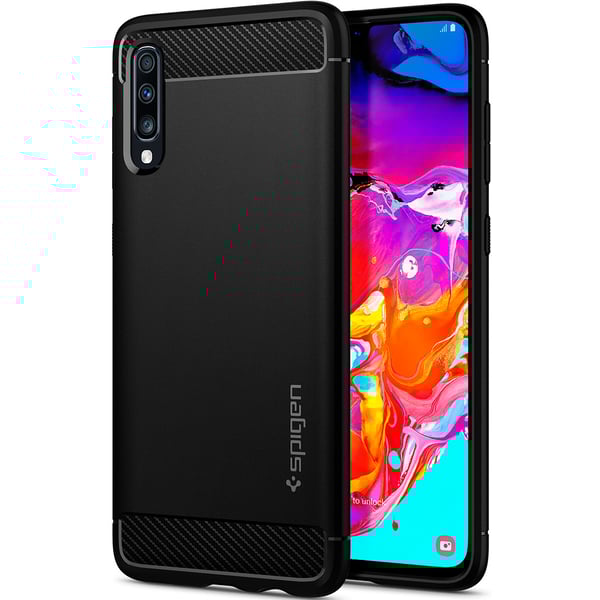 Spigen Rugged Armor Designed For Samsung Galaxy A70 Case/cover - Matte Black