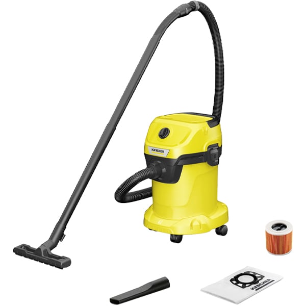 Karcher Wet and Dry Vacuum Cleaner With Bag Yellow WD3V17/4/20