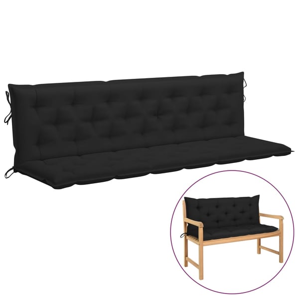 Vidaxl Cushion For Swing Chair Black 200 Cm Fabric Vidaxl Cushion For Swing Chair Black 200 Cm Fabric