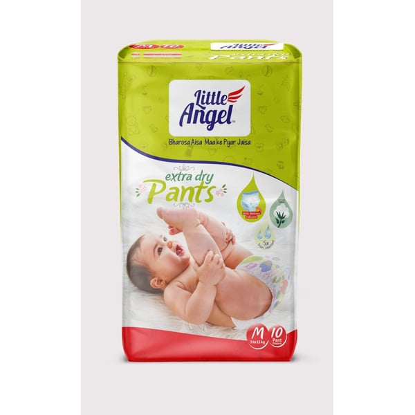 Little Angel Baby Diaper Pants, Medium - 10 Count Little Angel Baby Diaper Pants, Medium - 10 Count