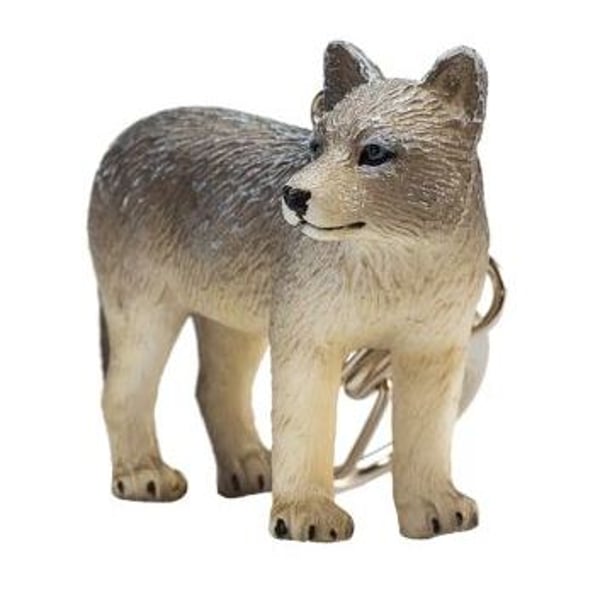Mojo Animal Planet Wolf Cub Keychain Woodland