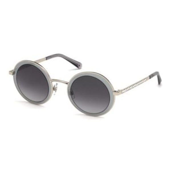 Swarovski SK0199-16W-57 Women's Sunglasses Shiny Palladium/Gradient Blue