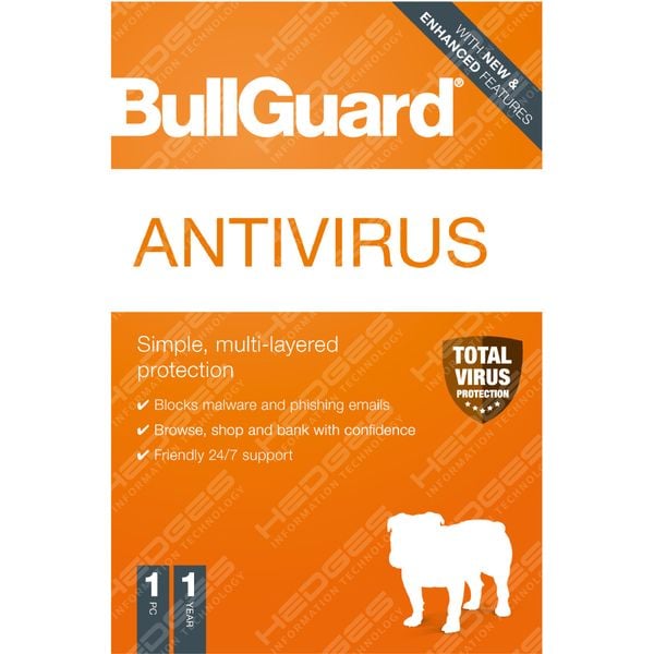 BullGuard Antivirus 2021 Edition, Single user license, 1 Year BullGuard Antivirus 2021 Edition, Single user license, 1 Year