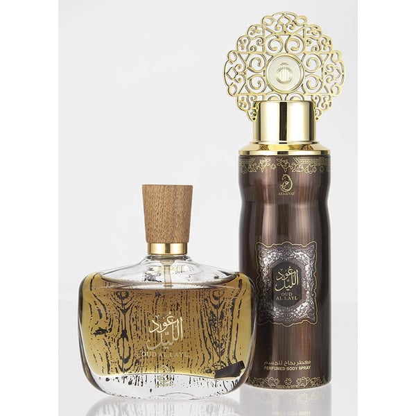 Arabiyat Oud Al Layl Perfume Gift Set For Unisex Edp 100ml + Deo 200ml Set