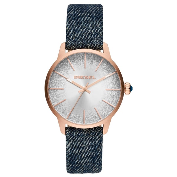 Diesel DZ5566 Glittered with denim strap ladies'watch