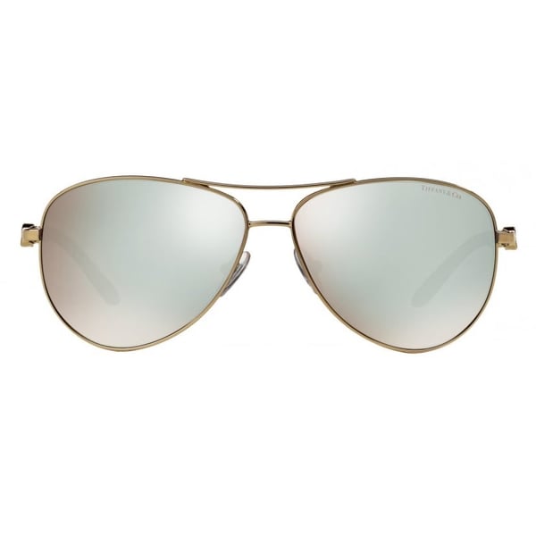 Tiffany Co TF 3049B 609164 58 Aviator Metal Dark Brown Women
