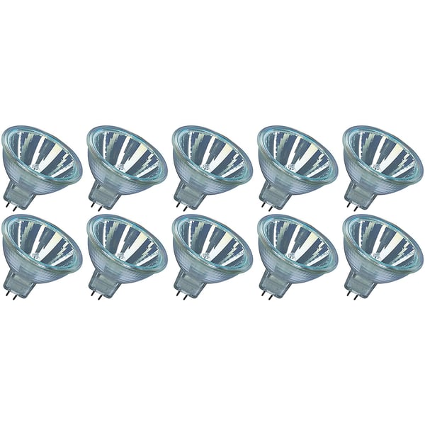 Osram Decostar 51s Halogen Lamp 12v 20w 36degree Gu 5.3 - 44860 Wfl - Pack Of 10 Light Bulbs