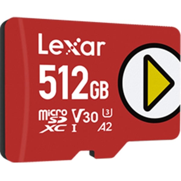 Lexar Play Micro SDXC Memory Card 512GB Red LMSPLAY512G-BNNNG Lexar Play Micro SDXC Memory Card 512GB Red LMSPLAY512G-BNNNG