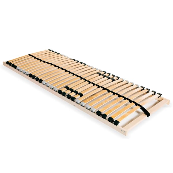 Vidaxl Slatted Bed Base With 28 Slats 7 Zones 90x200 Cm
