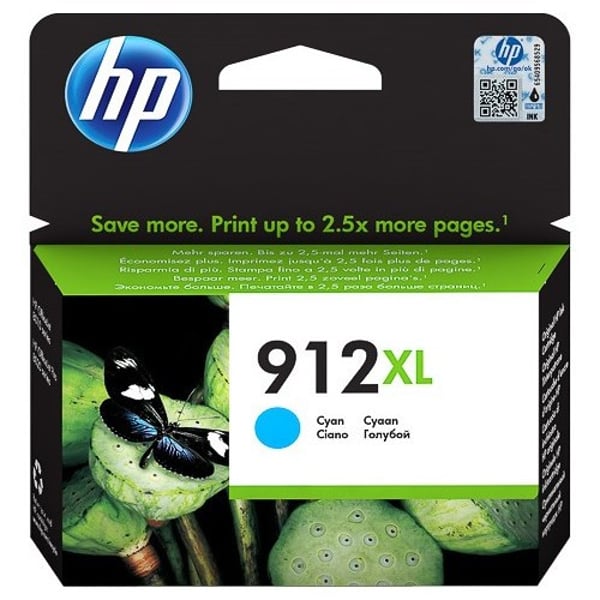 HP 912XL 3YL81AE High Yield Original Ink Cartridge Cyan HP 912XL 3YL81AE High Yield Original Ink Cartridge Cyan