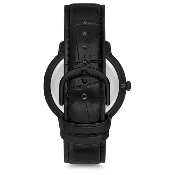 Omax Dome Series Black Leather Analog Watch For Men DCD001M22I Omax Dome Series Black Leather Analog Watch For Men DCD001M22I