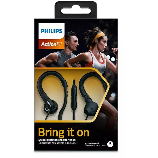 Philips SHQ1255TBK/00 Wired In Ear Sport Headphone Black
