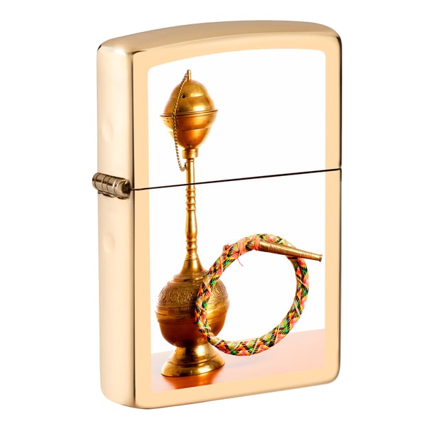 Zippo Ci014282 254b Uae Hookah Design High Polish Brass Windproof Lighter Zippo Ci014282 254b Uae Hookah Design High Polish Brass Windproof Lighter