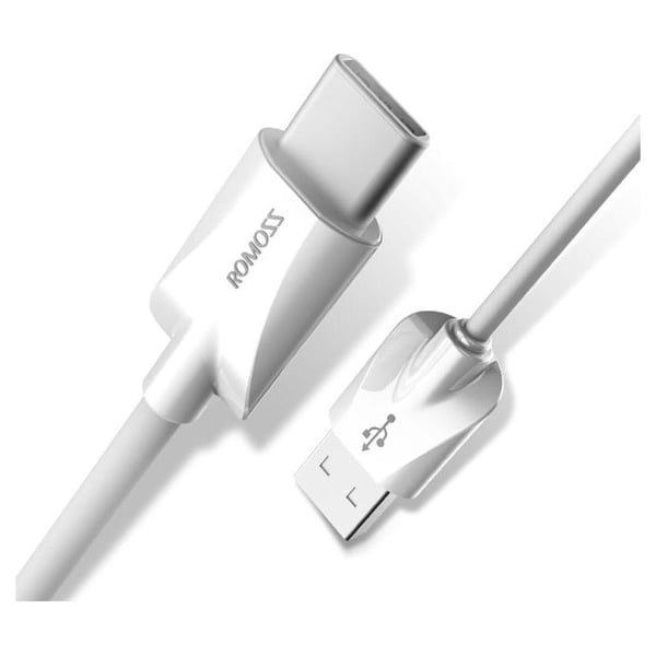 Romoss USB To USB-C 1m Cable White Romoss USB To USB-C 1m Cable White