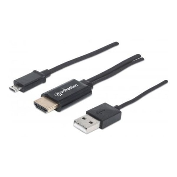 Manhattan MHL HDTV Cable 1.5m Black 151498