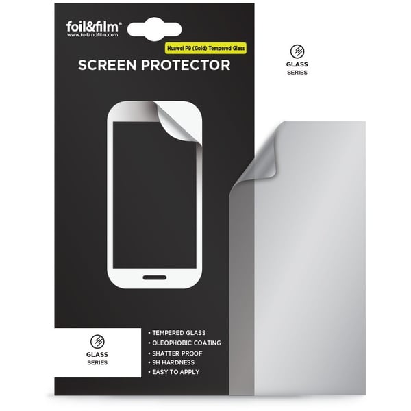 Foil & Film HP9005 Glass Series Screen Protector Gold For Huawei P9