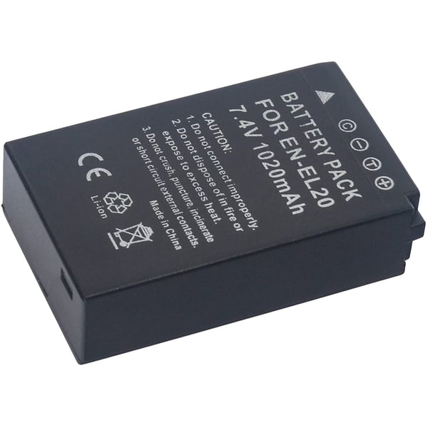 Dmk Power Enel20, En-el20a Battery Compatible With Nikon Coolpix P1000, Dl24-500, Coolpix A, 1 Aw1, 1 J1, 1 J2, 1 J3, 1 S1, 1 V3 Digital Camera
