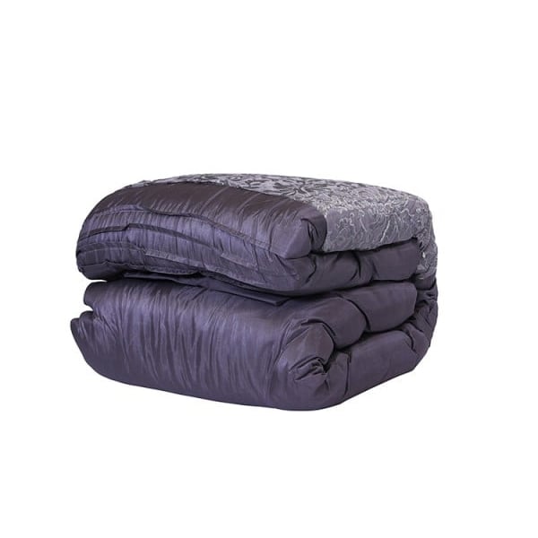 Yuma Comforter Set 9pcs 240x260cm Grey Yuma Comforter Set 9pcs 240x260cm Grey