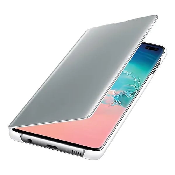 samsung clear view flip case white for galaxy s10 plus