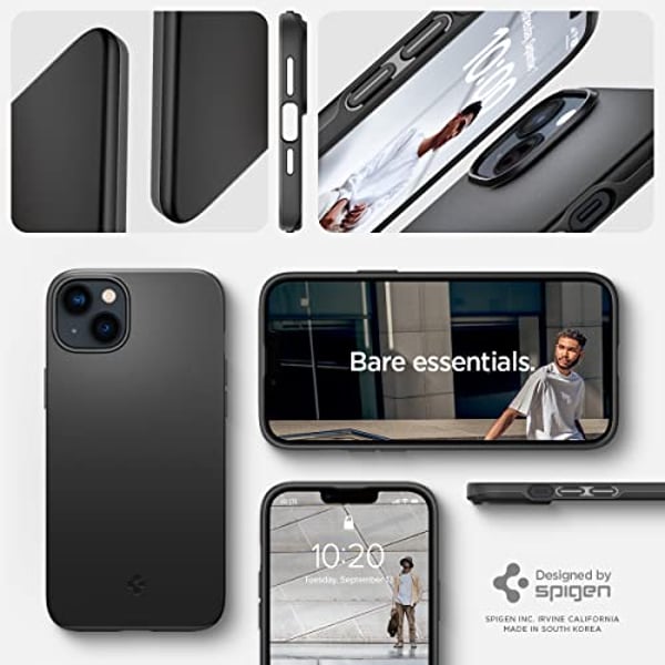 Spigen Thin Fit designed for iPhone 14 case cover - Black