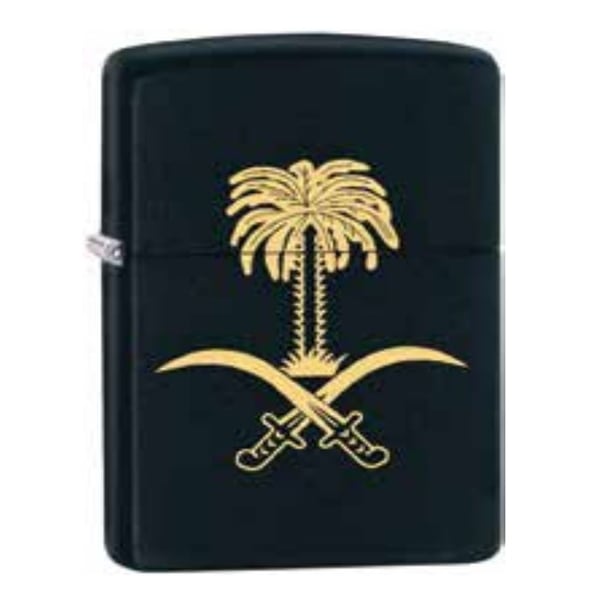 Zippo 325064 218 Saudi Arabia National Flag Black Matte Windproof Lighter Zippo 325064 218 Saudi Arabia National Flag Black Matte Windproof Lighter