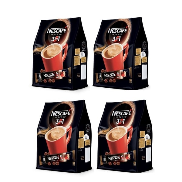 Nescafe Intenso Instant Coffee Mix Sachet 20g (Pack of 30)x4 price in