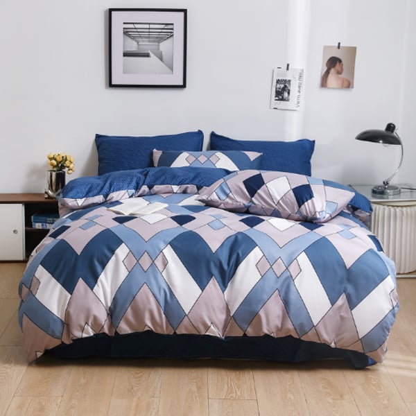 Blue bedding queen top