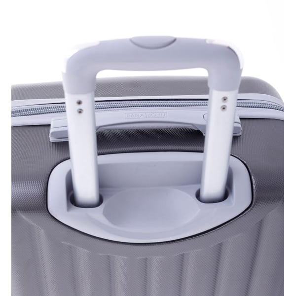 Para John ABS Luggage Travel Trolley With 4 Wheels 3pcs Set Grey Para John ABS Luggage Travel Trolley With 4 Wheels 3pcs Set Grey
