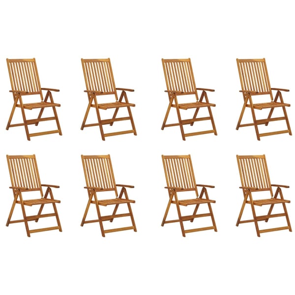 Vidaxl Folding Garden Chairs 8 Pcs Solid Acacia Wood Vidaxl Folding Garden Chairs 8 Pcs Solid Acacia Wood