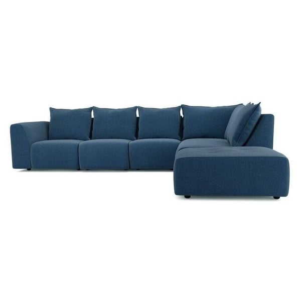 Galaxy Design Zania L Shaped Sofa Base Blue