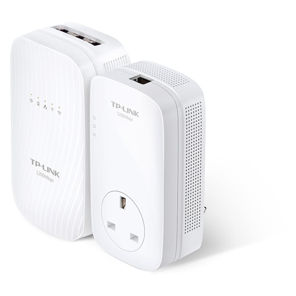 TP-Link TLWPA8730KIT AV1200 Gigabit Power Line AC1750 Wi-Fi Kit With AC Pass Through TP-Link TLWPA8730KIT AV1200 Gigabit Power Line AC1750 Wi-Fi Kit With AC Pass Through