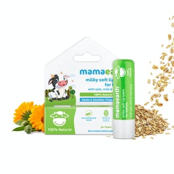 Buy Mamaearth 100 Natural Milky Soft Lip Balm For Kids Babies