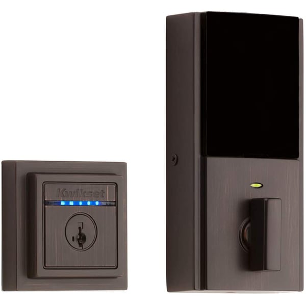 Kwikset Kevo Contemporary Touch-to-Open Bluetooth Smart Square Door Lock Deadbolt Featuring SmartKey Security - Venetian Bronze Kwikset Kevo Contemporary Touch-to-Open Bluetooth Smart Square Door Lock Deadbolt Featuring SmartKey Security - Venetian Bronze