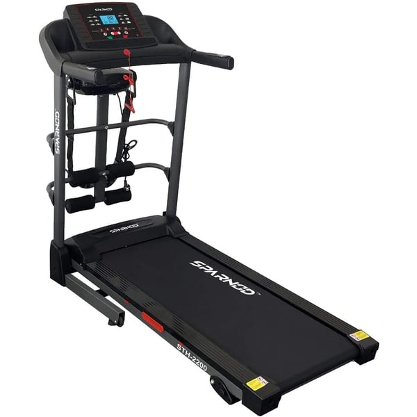 Sparnod Fitness Automatic Treadmill - Multifunction Foldable Motorized Running Indoor Treadmill –for Home Use- STH-2200 (4 HP Peak) Sparnod Fitness Automatic Treadmill - Multifunction Foldable Motorized Running Indoor Treadmill –for Home Use- STH-2200 (4 HP Peak)