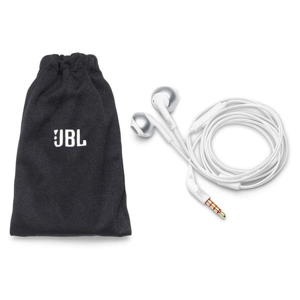 JBL T205 Wired Earbud Headphone White Chrome JBL T205 Wired Earbud Headphone White Chrome