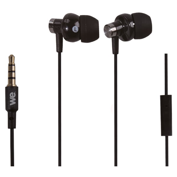 We Earphone With Mic 1.2M Black We Earphone With Mic 1.2M Black